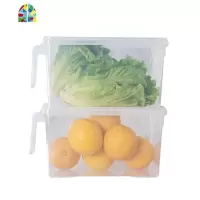 食品保鲜冰箱收纳盒长方形带手柄蔬菜抽屉式塑料储物整理盒鸡蛋m FENGHOU保鲜盒保鲜盒