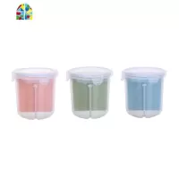 厨房分格透明密封罐五谷杂粮储物罐多功能干货食品保鲜盒收纳罐 FENGHOU
