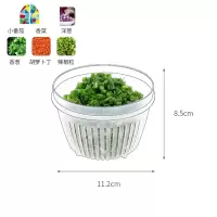 冰箱收纳厨房葱花姜蒜保鲜盒沥水透明保鲜收纳盒塑料食物密封罐子 FENGHOU