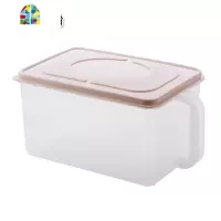 塑料带盖密封保鲜盒 厨房冰箱食品收纳盒 家用手柄大米杂粮储物盒 FENGHOU