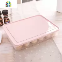 家用厨房鸡蛋盒塑料透明冰箱收纳盒饺子盒蛋托食物保鲜盒带盖蛋格 FENGHOU