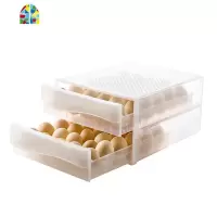 抽屉式放鸡蛋的收纳盒冰箱用保鲜装蛋架托蛋托蛋架多层可叠加 FENGHOU保鲜盒保鲜盒