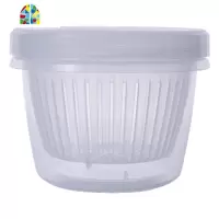 厨房葱花姜蒜保鲜盒冰箱冷藏沥水保鲜收纳盒塑料食物密封盒子 FENGHOU