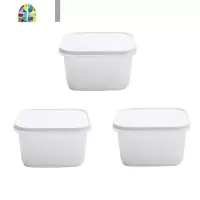 3个装保鲜盒透明沥水保鲜碗姜蒜葱花便携塑料收纳盒家用冰箱密封 FENGHOU