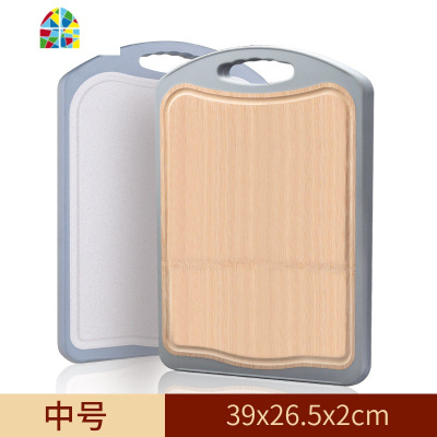 封后小麦砧板整竹切菜板子家用刀板厨房擀面板占案板粘板加厚菜板 FE [加厚款4-6人家庭]楠竹大号(43x31x2c
