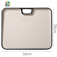 切菜板厨房占板擀面案板家用塑料小砧板粘板和面板 FENGHOU 粉色大号款