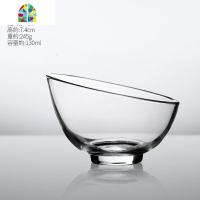 日式手工透明耐热玻璃碗创意甜品碗水果碗沙拉碗面碗现代家用食器 FENGHOU 小号