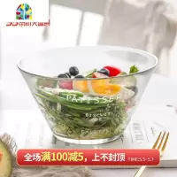 幸运 日式法文字母玻璃沙拉碗 家用透明水果碗甜品碗 FENGHOU