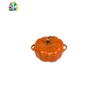 陶瓷碗带盖炖盅南瓜盅家用厨房儿童汤碗蒸蛋沙拉碗餐具饭碗 FENGHOU 南瓜盅-肉桂黄