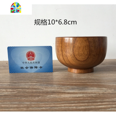 日式木制质碗套装 成号实木 防摔纯手工宝宝儿童家用餐具刻字 FENGHOU 10cm婴儿碗配儿童筷勺三件套