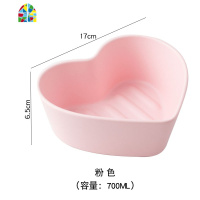 创意爱心焗饭碗蒸蛋碗水果沙拉碗 可爱舒芙蕾烤碗 网红燕窝甜品碗 FENGHOU 爱心烤碗(天蓝)