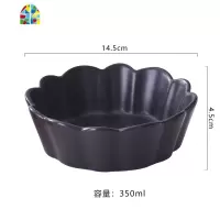 陶瓷创意花瓣碗水果沙拉甜品小吃碗干果盘子北欧风家用可爱哑光碗 FENGHOU 粉色花瓣状陶瓷碗