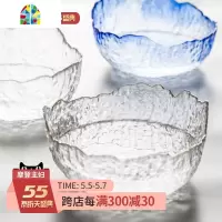 欧式玻璃碗大号家用餐具创意个性水果沙拉碗玻璃甜品碗 FENGHOU 650ml烟灰描金碗