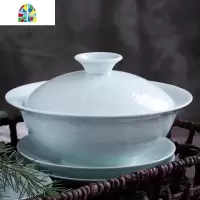 手作景德镇中式釉下彩碗碟套装浮有鱼影餐具套装 碗盘家用 FENGHOU 小勺子1个 28件