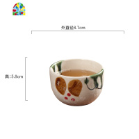 一人食餐具套装ins风陶瓷日式家用吃饭创意复古西餐情侣碗盘组合 FENGHOU 002盘五彩款