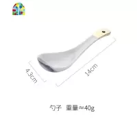 网红餐具ins碗盘家用北欧轻奢创意个性陶瓷汤碗饭碗盘子碗碟套装 FENGHOU 勺子