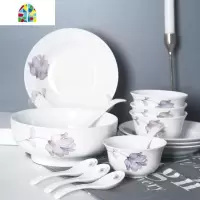 北欧ins风格简约餐具组合情侣家用轻奢创意陶瓷米饭碗碟套装 FENGHOU 六支小勺子()