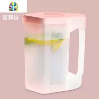北欧冷水壶家用可高温白开水壶凉水壶凉水杯冷水杯大容量茶壶可爱 FENGHOU 蔷薇粉-1800ml