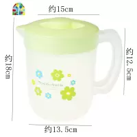 大容量塑料凉水壶 1950ML豆浆果汁花茶壶带盖 耐热带茶隔壶 FENGHOU 蓝色
