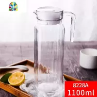 PC冷水壶亚克力凉水壶家用大容量 热水壶果汁扎壶塑料透明鸭嘴壶 FENGHOU PC果汁壶[小号8327]