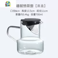 冷水壶 北欧创意高硼硅玻璃泡茶茶壶 家用大容量可高温防爆凉水壶 FENGHOU 白色