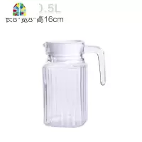 玻璃冷水壶大容量扎壶家用多功能带盖泡茶果汁壶扎壶凉水壶果汁瓶 FENGHOU 条子壶0.5L530g