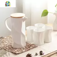 可高温时尚陶瓷茶壶托盘凉水壶大号容量冷水壶水杯家用茶壶套装 FENGHOU 单壶