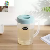 冷水壶套装大容量塑料家用可高温凉水壶装水凉水杯客厅扎壶凉水瓶 FENGHOU 冷水壶[蓝色]2000ML