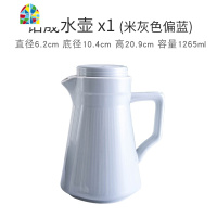 ins冷水壶陶瓷凉水壶 大容量茶壶杯子套装家用客厅耐热简约 FENGHOU 中式清荷水杯4个装