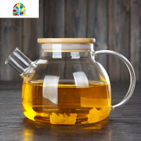 加厚凉水壶防爆玻璃冷水壶可高温家用水杯大泡茶果汁壶花茶壶过滤 FENGHOU 1.8L不锈钢盖