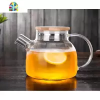 加厚玻璃凉水壶耐热防爆冷水壶大容量简约透明大扎壶家用茶壶套装 FENGHOU 1升流水壶运费险