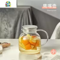 凉水壶玻璃茶壶耐热防爆凉白开冷水壶可高温家用扎壶水壶水杯套装 FENGHOU 1.7L鹰嘴壶(瘦高)