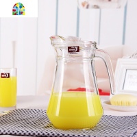 家用大容量玻璃水壶冷水壶扎壶凉水杯大容量套装果汁壶 FENGHOU 青苹果条形壶(买2送6寸托盘)凉水壶