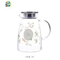 家用玻璃凉水壶耐热高温晾白开水杯冷水壶套装茶壶夏天大容量扎壶 FENGHOU 大号沐风水壶2L