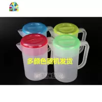塑料冷水壶 超大容量 带刻度壶 凉水壶保鲜桶果汁扎壶耐热茶水壶 FENGHOU 4000cc加厚款(白色)