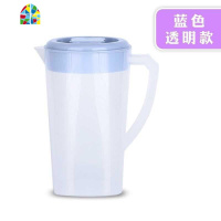 冷水壶塑料大容量水杯耐摔水杯可高温装水壶凉水壶烧水凉茶壶2L升 FENGHOU 紫色花案款(单壶1个)