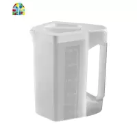 耐热冷水壶家用塑料凉水壶果汁壶扎壶可高温大容量茶壶凉水杯 FENGHOU 黑色1800毫升