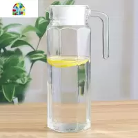 冷水壶水具套装玻璃扎壶啤酒壶耐热凉水壶大容量可高温水杯壶套装 FENGHOU 单只八角壶
