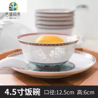 景德镇碗陶瓷碗餐具创意个性家用碗碟套装饭碗汤碗盘碟玲珑瓷单个 FENGHOU (吉祥)小勺