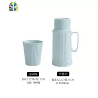 复古北欧冷水壶家用简约陶瓷壶耐热可高温白开水凉花茶杯水具套装 FENGHOU 亮面蓝色水壶凉水壶