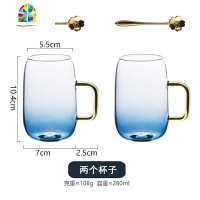 云石大容量耐热加厚防爆冷水壶 耐热玻璃水杯套装凉水壶 FENGHOU 六杯+深色实木H盘+金双层杯架送樱花勺子