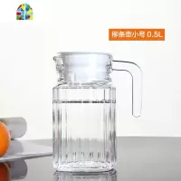 玻璃冷水壶凉水壶花茶壶大容量家用创意果汁壶饮料壶扎壶家用水壶 FENGHOU 八角壶1.1L