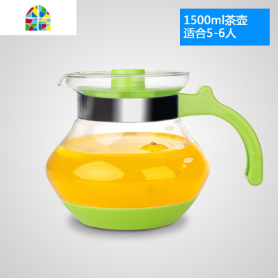 可高温冷水壶玻璃水壶家用茶壶凉白开水杯套装大容量 FENGHOU 1800ML方把凉水壶