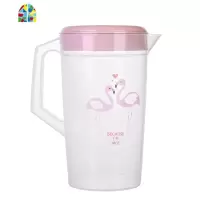家用冷水壶大容量塑料凉水壶可高温防爆果汁豆浆扎壶茶壶茶杯套装 FENGHOU 蓝色不带杯子