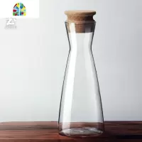 玻璃分享壶凉水壶带盖ins火烈鸟时尚冷饮果汁咖啡壶家用小开水壶 FENGHOU 纯色无盖