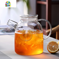 玻璃冷水壶家用大容量可高温冷水杯花茶壶套装防爆耐热凉水壶 FENGHOU 1.6L欧式壶+2只圆趣杯