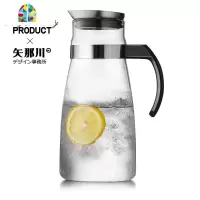 玻璃冷水壶可高温防爆凉水瓶凉白开水家用水杯果汁壶套装凉水壶 FENGHOU 单壶
