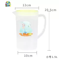 大容量冷水壶塑料酒吧扎壶家用凉水杯套装果汁凉水壶茶水大号壶 FENGHOU B款白色大号2.6L