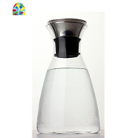 玻璃冷水壶 凉 耐热大容量果汁壶 加厚防爆时尚家居 FENGHOU 直壶1400ml+两杯+托盘凉水壶