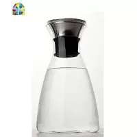 玻璃冷水壶 凉 耐热大容量果汁壶 加厚防爆时尚家居 FENGHOU 直身1400ml